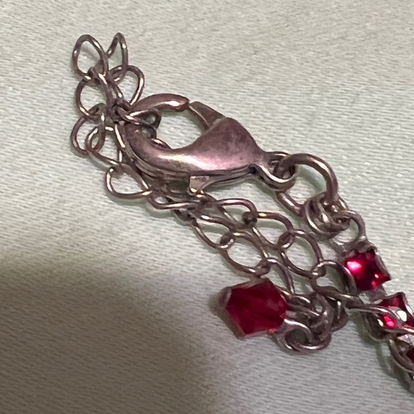 Sorrelli Ruby Red Swarovski Crystal Necklace Matching Bracelet ✅Offers W… - Picture 5 of 14